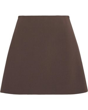 Birrot Lay 3 A-Line Mini Skirt - Brown