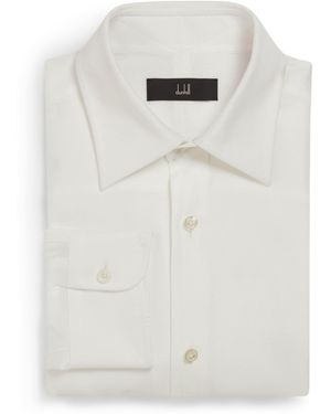 dunhill Cotton Giro Inglese Shirt - White