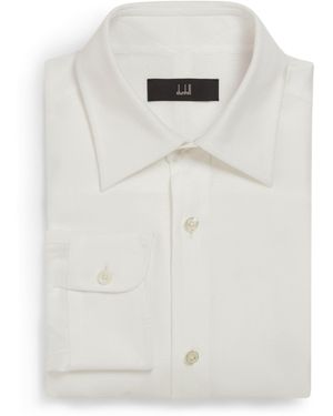 dunhill Cotton Giro Inglese Shirt - White