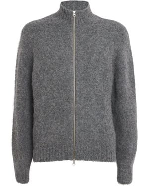 Samsøe & Samsøe Alpaca-Blend Sajean Cardigan - Grey