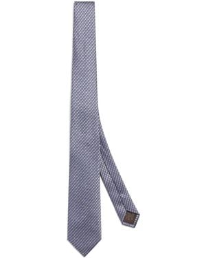 Canali Silk Jacquard Tie - Blue