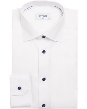 Eton Signature Twill Slim Fit Shirt - Blue