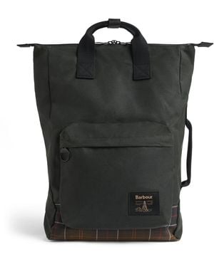 Barbour Waxed Cotton Field Backpack - Black