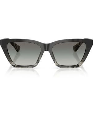 Burberry Acetate Cat Eye Sunglasses - Grey