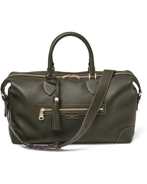 Aspinal of London Leather Hudson Flight Bag - Black