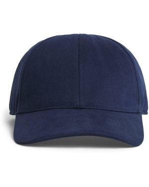 Eleventy Cotton-Cashmere Baseball Cap - Blue