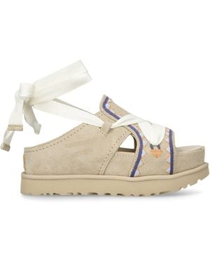 UGG Goldenstar Hi Artstitch Sandals - Natural