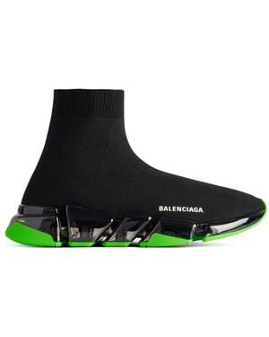 Balenciaga Clear Sole Speed 2.0 Trainers - Black