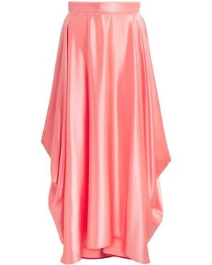 ROKSANDA Satin Amari Midi Skirt - Pink