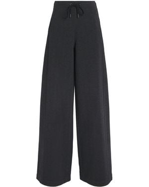 ME+EM Herringbone Barrel-Leg Pants - Black