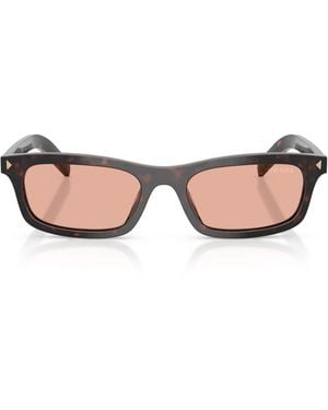 Prada Acetate Pillow Sunglasses - Brown