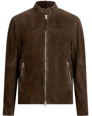 AllSaints Suede Cora Jacket - Brown