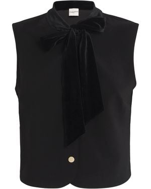 Claudie Pierlot Tie-Neck Blouse - Black