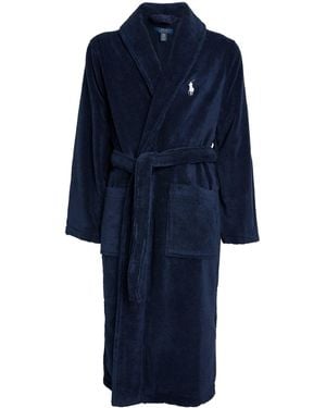 Polo Ralph Lauren Polo Pony Bath Robe - Blue