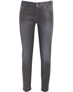 7 For All Mankind Coated Y2K Skinny Jeans - Gray