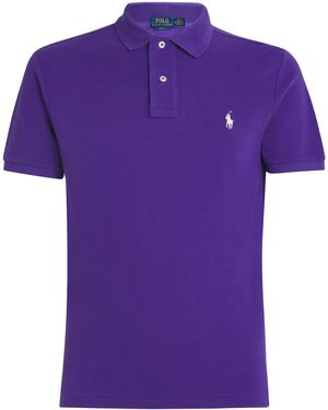 Polo Ralph Lauren Cotton Mesh Slim-Fit Polo Shirt - Purple