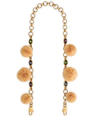 Dolce & Gabbana Embellished Shoulder Strap - Metallic