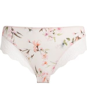 Fantasie Floral Print Lucia Briefs - Natural