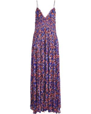Ulla Johnson Silk Chiffon Atrani Maxi Dress - Purple