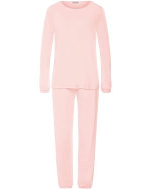 Hanro Cotton Franca Pajama Set - Pink