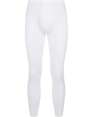 Zimmerli of Switzerland Wool And Silk Long Johns - White