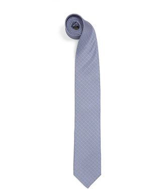 Eton Silk Jacquard Tie - Blue
