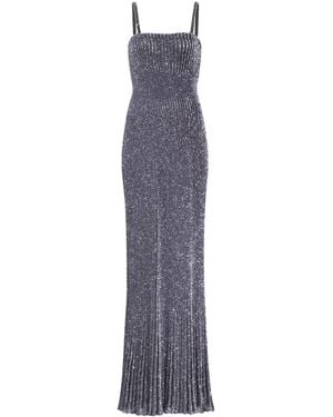 Alaïa Sequinned Maxi Dress - Purple