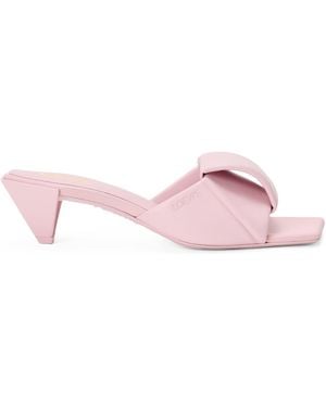 Loewe Leather Origami Mules 45 - Pink