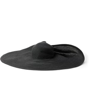 Ralph Lauren Woven Wide-Brim Hat - Black
