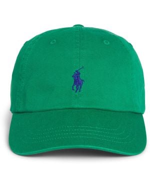 Polo Ralph Lauren Cotton Polo Pony Baseball Cap - Green