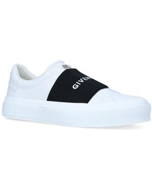 Givenchy Leather City Court Slip-On Trainers - Blue