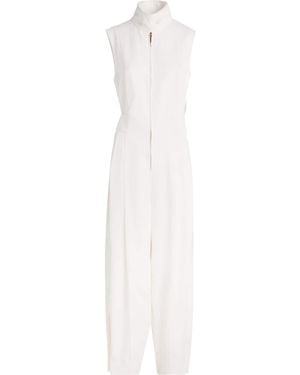 Zimmermann Twill Luna Jumpsuit - White