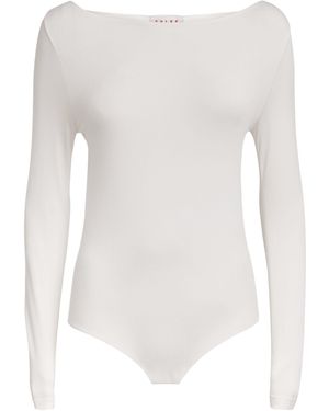 FALKE Cotton-Blend Bodysuit - White