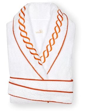 Pratesi Cotton Treccia Bathrobe - White