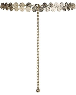 Claudie Pierlot Logo Embossed Chain Belt - Metallic