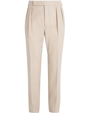 Ralph Lauren Wool Tailored Trousers - Natural