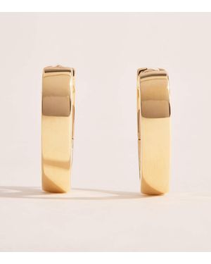 Anita Ko Lotus Hoop Earrings - Natural