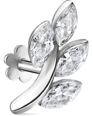 Maria Tash Diamond Vine Threaded Stud Earring - White
