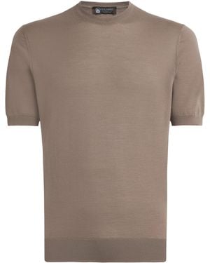 Colombo Cashmere T-Shirt - Brown