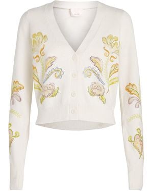 Cinq À Sept Embroidered Nikko Cardigan - White