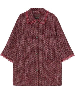 Marina Rinaldi Tweed Jacket - Red
