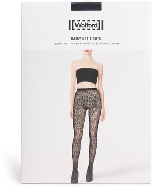 Wolford Daisy Net Tights - White