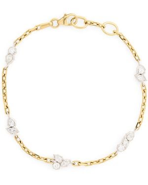 Jade Trau Platinum And Diamond Posey Station Bracelet - Metallic