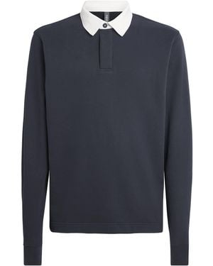 Vuori French Terry Cypress Rugby Shirt - Blue
