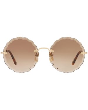 Chloé Rosie Round Sunglasses - Natural