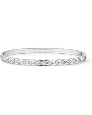 CHANEL And Diamond Coco Crush Bangle - White