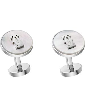 Cartier Sterling Double C De Cufflinks - Metallic