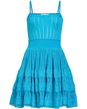 Alaïa Crinoline Mini Dress - Blue