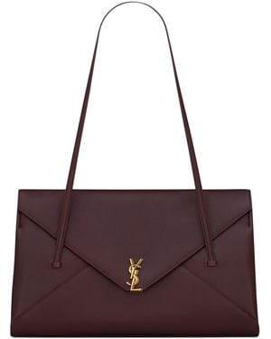 Saint Laurent Medium Simone Shoulder Bag - Purple