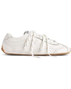 Sandro Leather Light Wave Sneakers - White